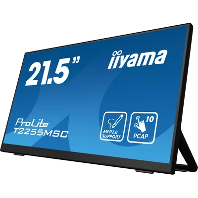 Monitor táctil LED IPS iiyama ProLite T2255MSC-B1 de 22" con HDMI, DP y compatibilidad con lápiz óptico MPP2.0 (protocolo Microsoft Pen)