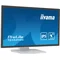 Monitor táctil LED IPS iiyama ProLite T2452MSC-W1 de 24", 10 puntos táctiles, HDMI, DisplayPort y altavoces, color blanco