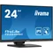 Monitor táctil LED IPS Iiyama ProLite T2454MSC-B2AG de 24" con HDMI, DP y altavoces, con revestimiento antirreflejo