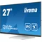 Monitor táctil LED IPS iiyama ProLite T2752MSC-W1 de 27" con HDMI, DisplayPort, altavoces y revestimiento NANO