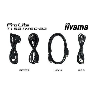 Monitor touch iiyama ProLite T1521MSC-B2 15" TN LED 4:3 /VGA, HDMI/Altoparlanti, IP65, 7H