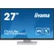 Monitor touch LED IPS iiyama ProLite T2752MSC-W1 bianco da 27" /HDMI, DisplayPort/altoparlanti, rivestimento NANO
