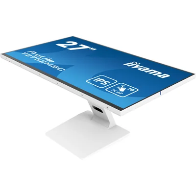 Monitor touch LED IPS iiyama ProLite T2752MSC-W1 bianco da 27" /HDMI, DisplayPort/altoparlanti, rivestimento NANO