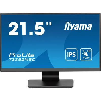Monitor touchscreen iiyama ProLite T2252MSC-B2 22'' FULL HD LED IPS /HDMI, DP/ Altoparlanti