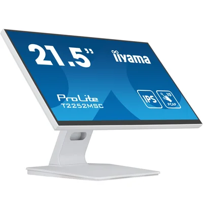 Monitor touchscreen Iiyama ProLite T2252MSC-W2 22'' FULL HD LED IPS /HDMI, DP/Altoparlanti, bianco