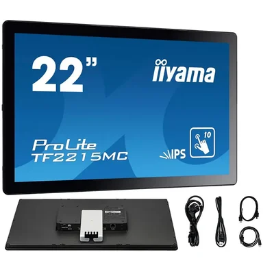 Monitor touchscreen integrato Iiyama ProLite TF2215MC-B2 da 22" IP65 AF+TG