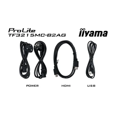 Monitor touchscreen integrato Iiyama ProLite TF3215MC-B2AG da 32" VA LED /VGA, HDMI, DP/IP65, funzionamento 24 ore su 24, 7 giorni su 7, antiriflesso