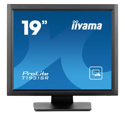 Monitor touchscreen LED IPS iiyama ProLite T1931SR-B1S da 19" /VGA, HDMI, DisplayPort/Altoparlanti, IP54, resistivo
