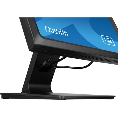 Monitor touchscreen LED IPS iiyama ProLite T1931SR-B1S da 19" /VGA, HDMI, DisplayPort/Altoparlanti, IP54, resistivo