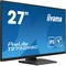Monitor touchscreen LED IPS iiyama ProLite T2752MSC-B1 da 27" /HDMI, DisplayPort/Altoparlanti, rivestimento NANO