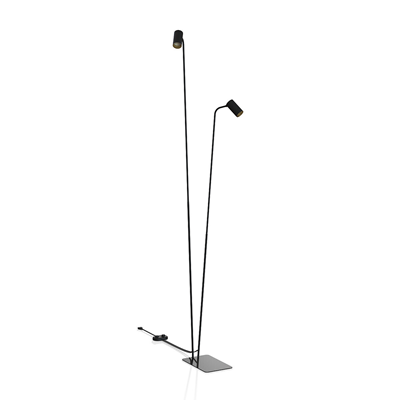 Mono Floor lamp 212cm 2x10W GU10 IP20 black