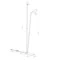 Mono Floor lamp 212cm 2x10W GU10 IP20 black