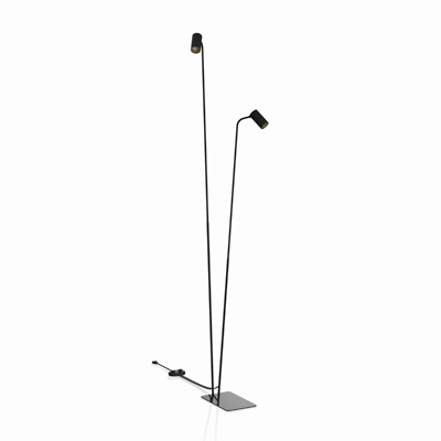 Mono Lampa podłogowa 212cm 2x10W GU10 IP20 czarna