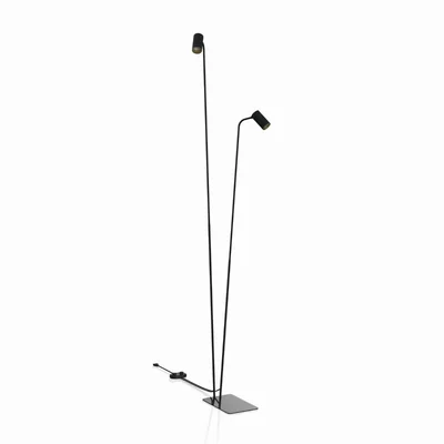 Mono Stojací lampa 212cm 2x10W GU10 IP20 černá