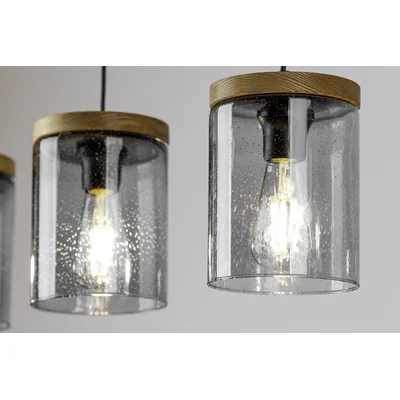MONSUN Quadruple suspension 100cm 60W E27 IP20 pin teinté