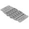 Montageadapter mit 5-facher Zugentlastung für Inline-Installationsstecker 221; grau 221-2505
