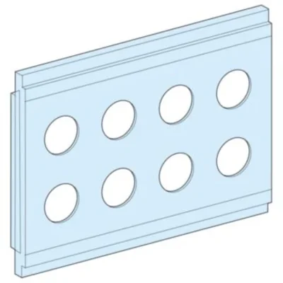 Montageplatte für Prisma-Schalttafeln, 8 Löcher, 22 mm