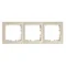 Montatura tripla color crema