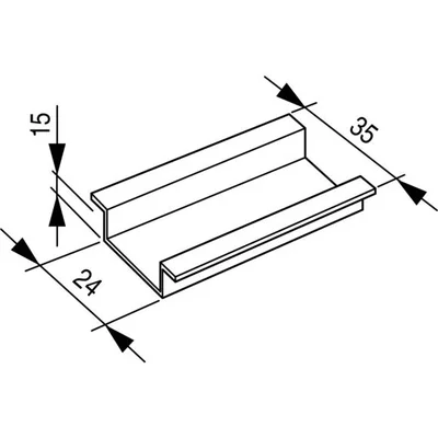 Montážní lišta TS35X15 35x15 mm