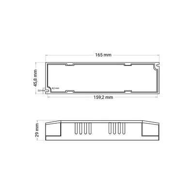 MONTÁŽNÍ NAPÁJECÍ ZDROJ 12V / IP20 / 5A / 60W