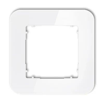 Monture ICON Universal à un seul arrondi - effet verre (monture : blanche ; bas : blanc) blanc