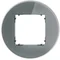 Monture ronde simple universelle ICON - effet verre (monture : graphite ; bas : noir) graphite