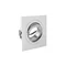 MORENA Deckenspot, IP20, quadratisch, Edelstahl