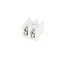 Morsettiera a 2 vie 4 mm2 con piastra antitaglio LZ-B4/2 bianca A12-0A52