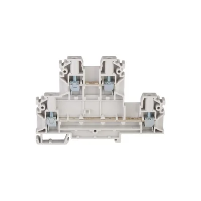 Morsettiera a 4 fili e 2 livelli con quattro terminali da 4 mm² grigio V0 ZUG-21 A00-A008