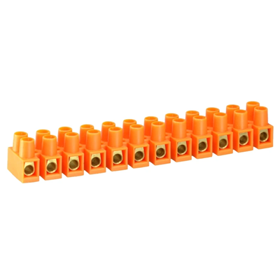 Morsettiera termoplastica filettata 16mm2 12 vie