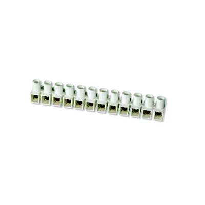 Morsettiera termoplastica filettata 4mm2 12 vie 100 pz.