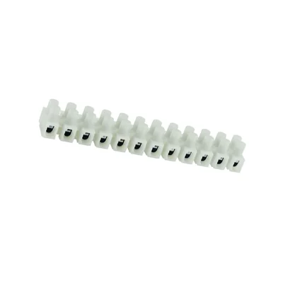 Morsettiera termoplastica filettata 6mm2 12 vie VDE 40 pz.