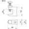 Morsetto a vite FL2-G M10 TG con filettatura interna M10
