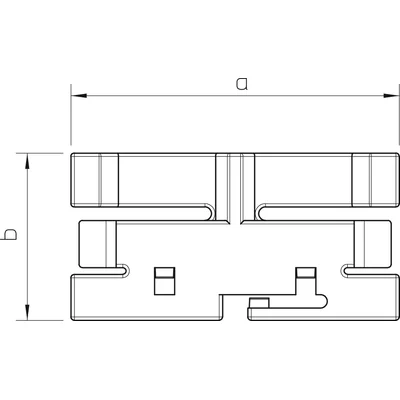 Morsetto copri canale 60x40 WDK