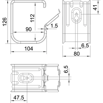 Morsetto OBO-GRIP 2031/70 M 6X50, 2031 M 70 FS