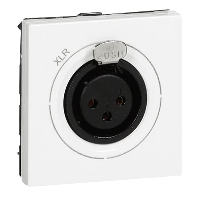 MOSAIC AUDIO SOCKET XLR-3 - 2 MODULES WHITE FEMALE NEUTRIK