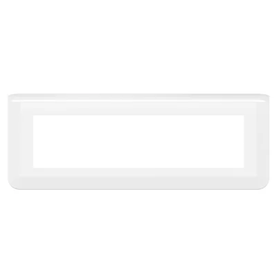 MOSAIC FRAME QUADRUPLE HORIZONTAL - 8 MODULES WHITE FOR HOLDER REF. NO. 0802 53