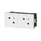 MOSAIC GN 2X2P+Z CONNECT VIA AUTOMATIC TERMINALS - 4 WHITE MODULES 16A-250V~