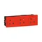 MOSAIC GN 3X2P+Z MIT VERRIEGELUNG, ANSCHLUSS ÜBER AUTOMATISCHE KLEMMSCHLÜSSE - 6 MODULE ROT 16A-250V