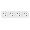 MOSAIC GN 4X2P+Z CONNECTION VIA AUTOMATIC TERMINALS - 8 MODULES WHITE 16A-250V