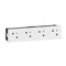 MOSAIC GN 4X2P+Z - Connexion par bornes automatiques - 8 modules blancs 16A-250V