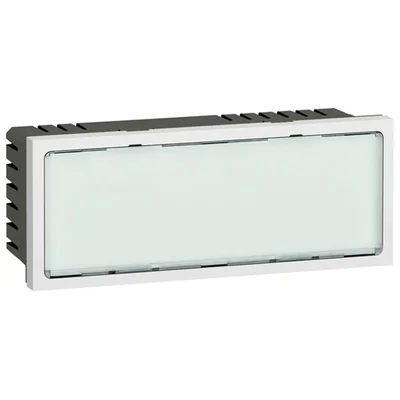 MOSAIC LED indicator light /1W- 5 modules WHITE 230V