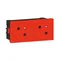 MOSAIC - SOCKET 2X2P+Z RED