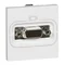 MOSAIC Socket HD15 screw connectors - 2 WHITE female modules
