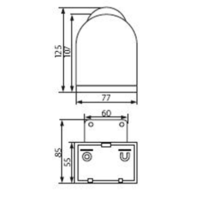 Motion sensor SLICK JQ-L BLACK