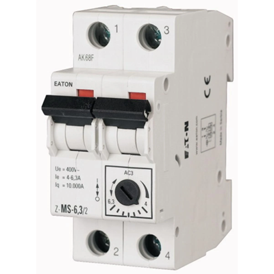 Motor circuit breaker 2A, 2-pole, Z-MS-16/2