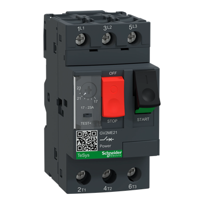 Motor circuit breaker, magneto-thermal 17-23A