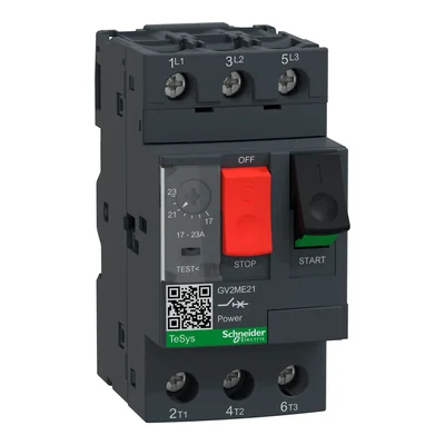 Motor circuit breaker, magneto-thermal 17-23A