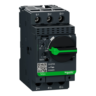 Motor circuit breaker, thermo-magnetic 1-1.6A