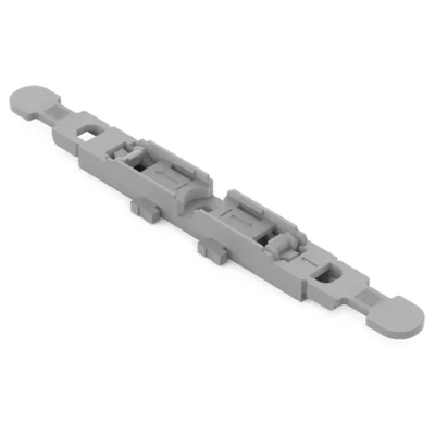 Mounting adapter with strain relief, 1-way, for 221 Inline installation connectors; gray 221-2501